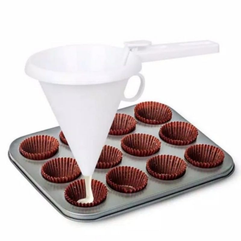 Corong adonan kue muffin/Cetakan corong adonan kue