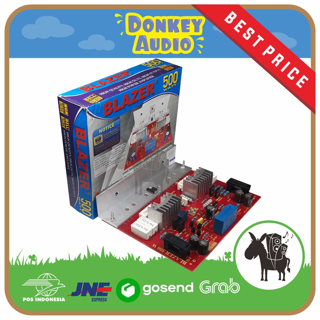 KIT POWER AMPLIFIER BLAZER 500W TANPA TR 500W - TR SANKEN MONO POWER AMPLIFIER BELL BGR