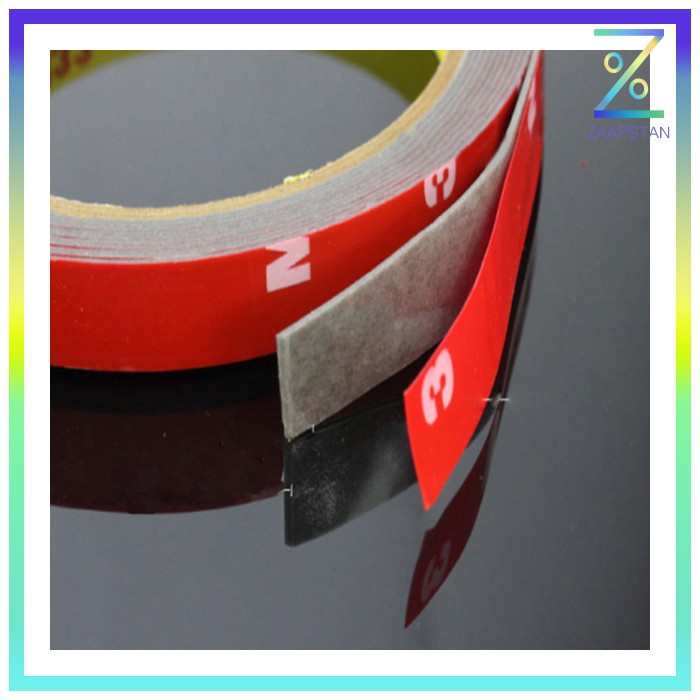 JETTING Selotip Double Tape Acrylic 3m x 8mm - SC-3M - Red