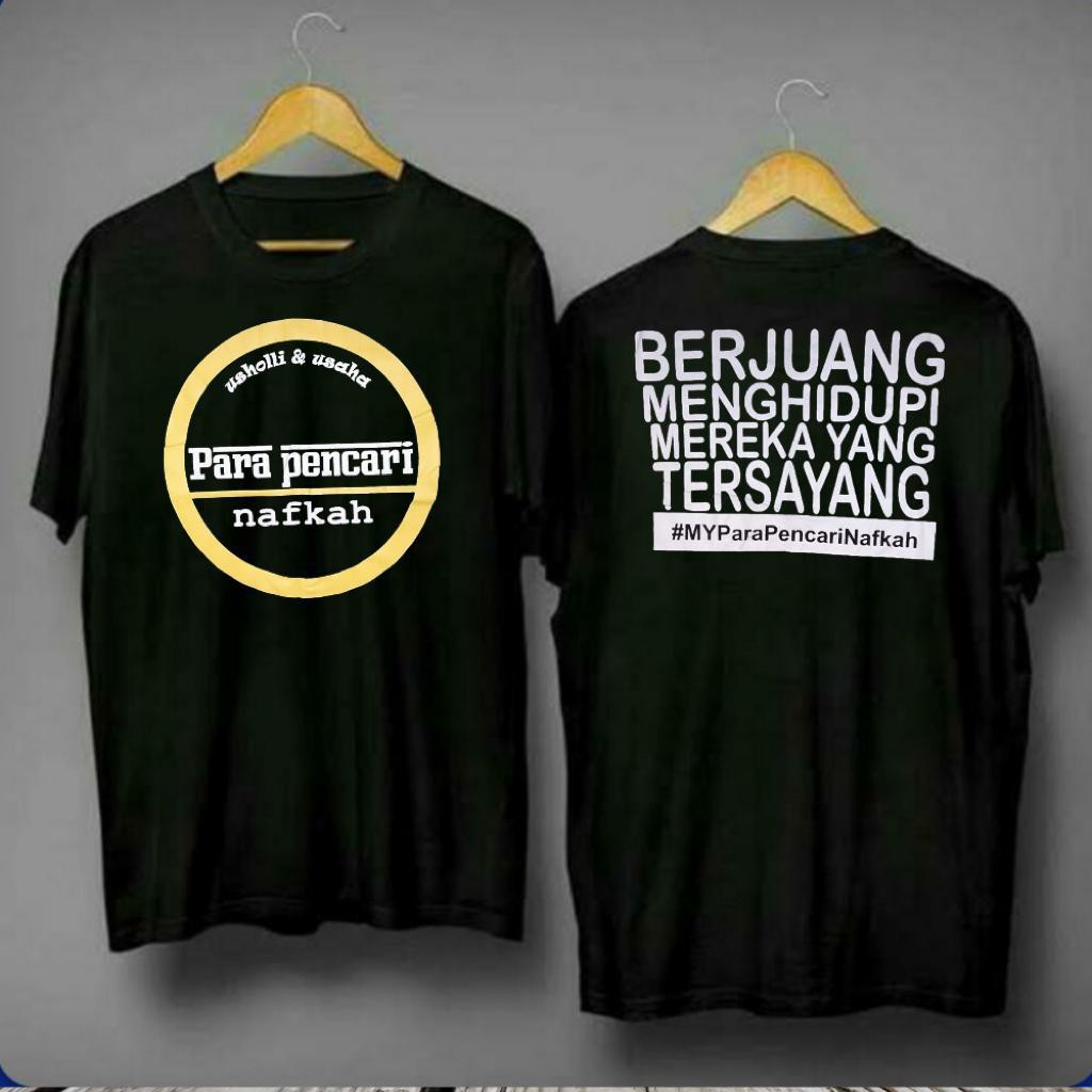R26 / KAOS PARA PENCARI NAFKAH LOGO BULAT / KAOS PRIA