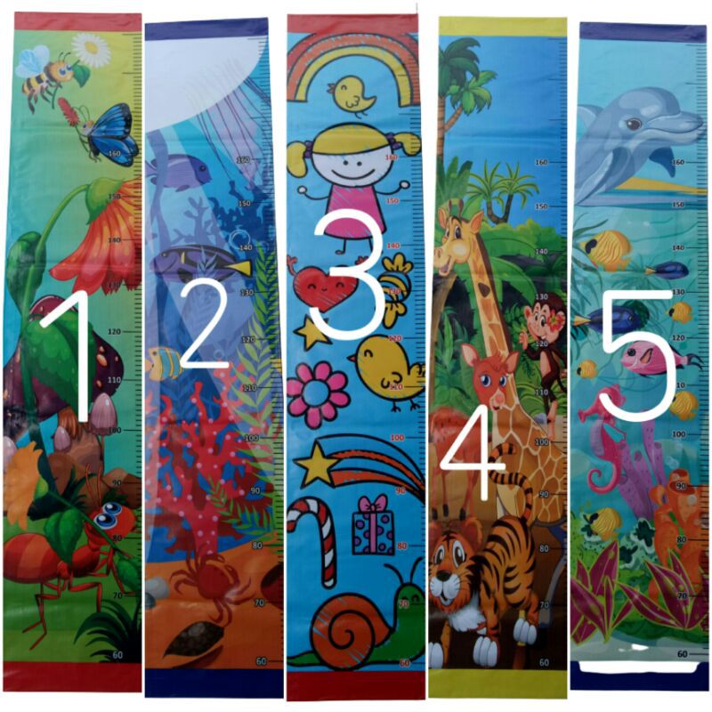 alat ukur tinggi badan anak bahan banner