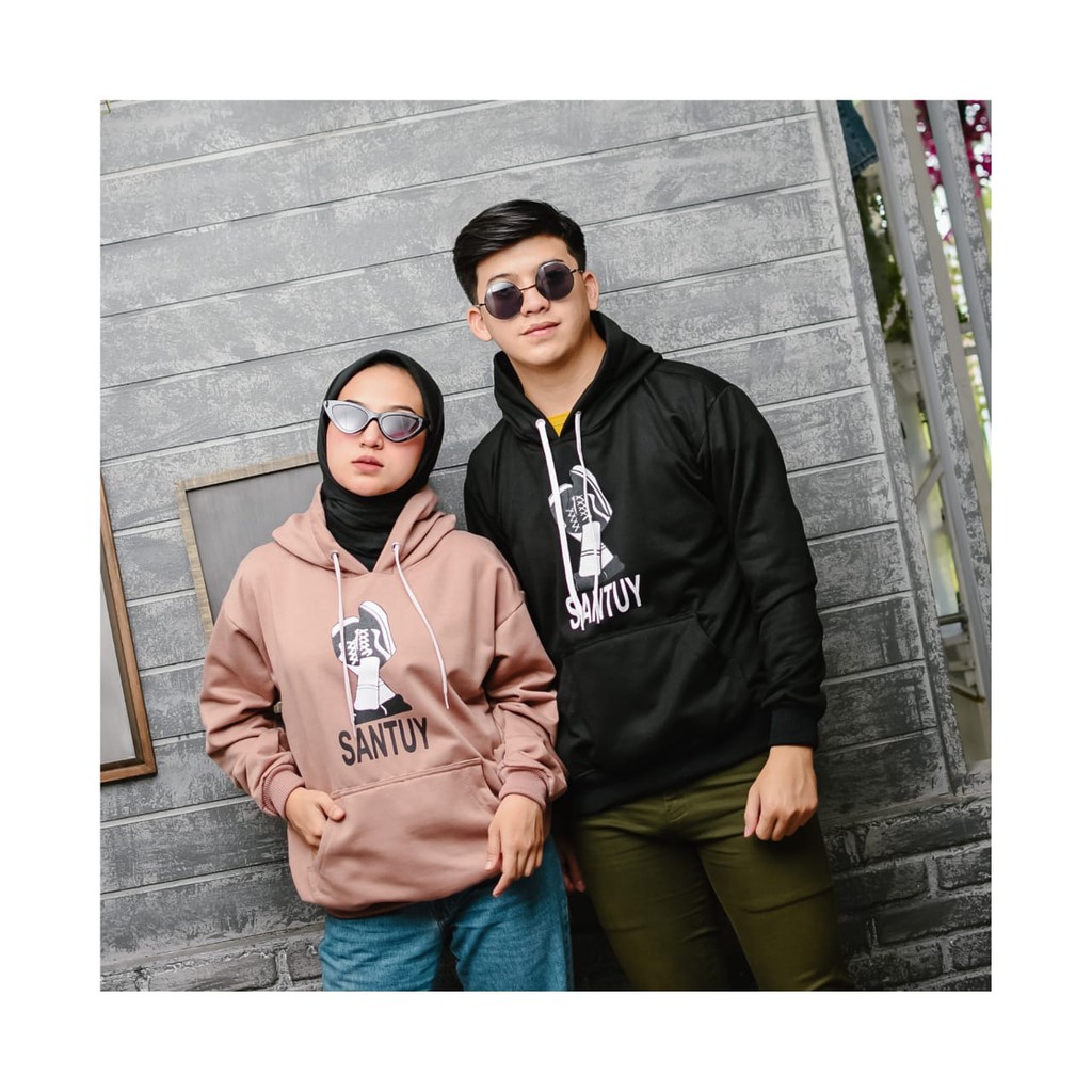 SANTUY HOODIE JUMPER UNISEX - ATASAN TEBAL HALUS TERLARIS