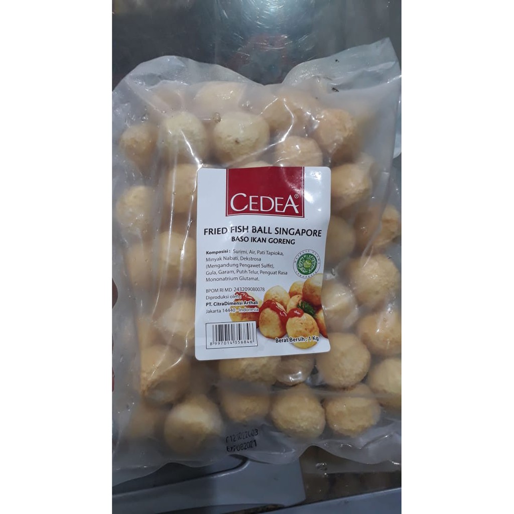 Cedea Fried Fish Ball Bakso Goreng Ikan 1kg Shopee Indonesia