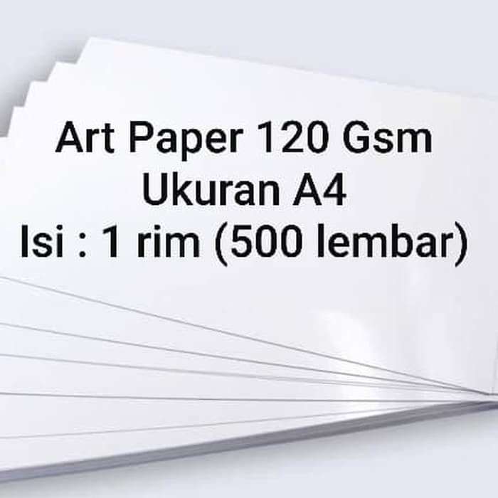 

Art Paper 120 Gsm A4 (500 Lembar)