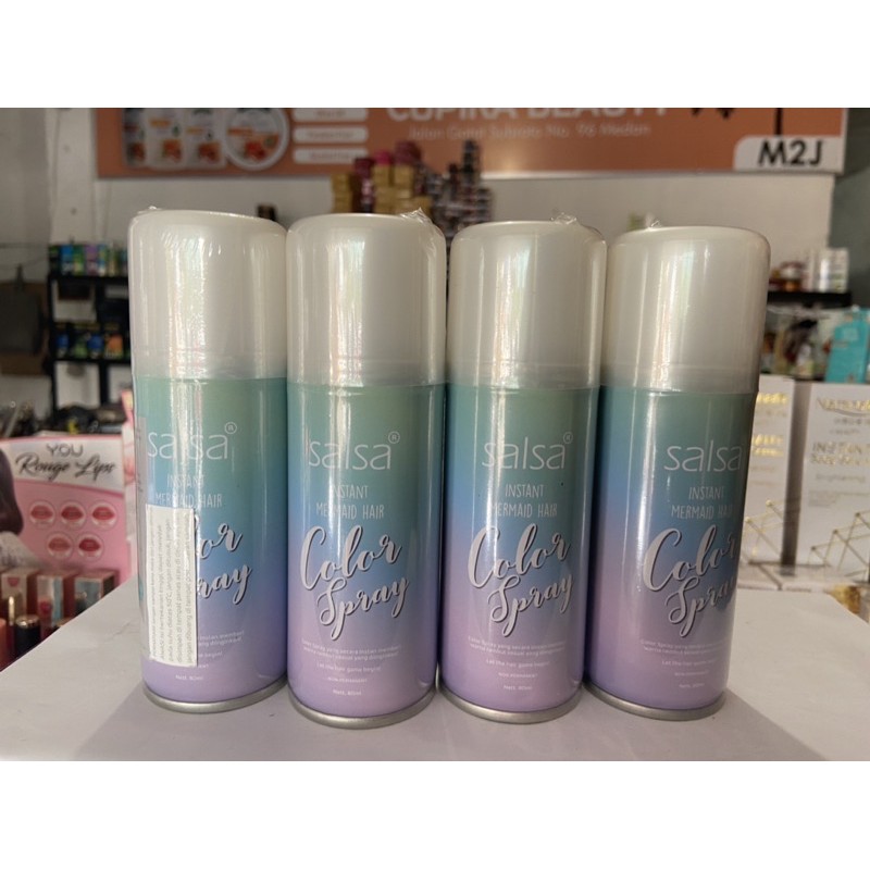 [ ue.bx ] salsa instant mermaid hair color spray -- pewarna rambut temporary salsa