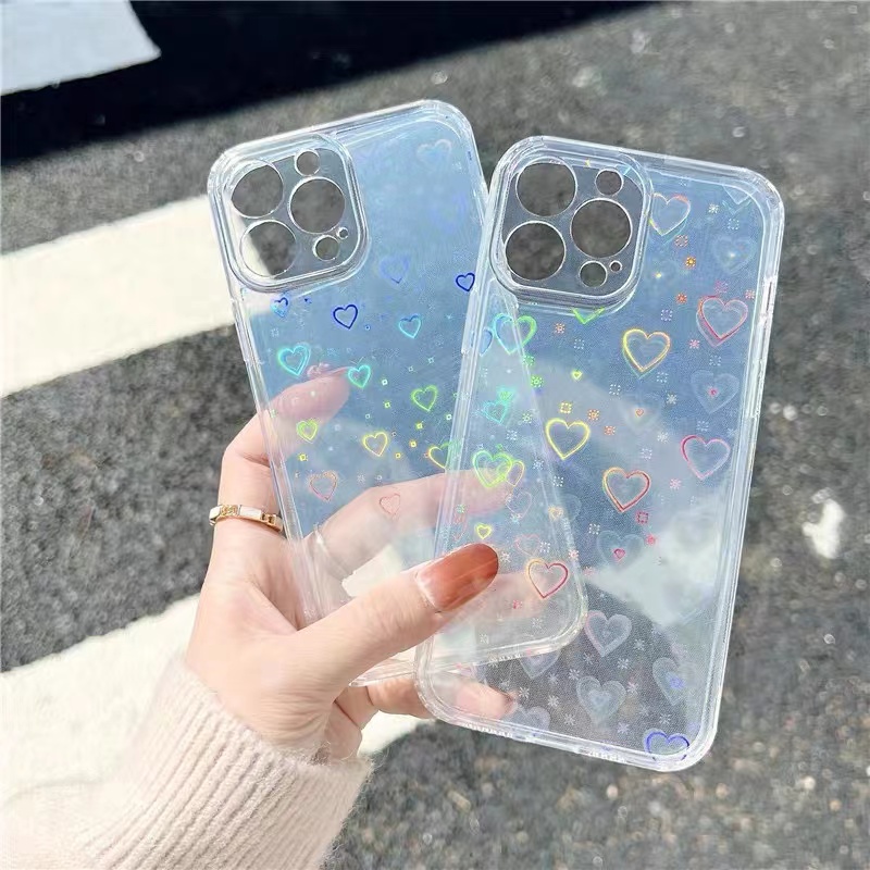 Gradient Love Case For IPHONE 6 6S 6 PLUS 7P 8P 7G SE X XR XS MAX 11 PRO MAX 12 MINI 12 PRO MAX 13 MINI 13 PRO MAX 14 PLUS 14 PRO MAX 15 PLUS 15 PRO MAX