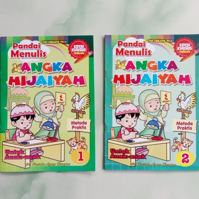 Buku Pandai Menulis Angka Hijaiyah - PAH