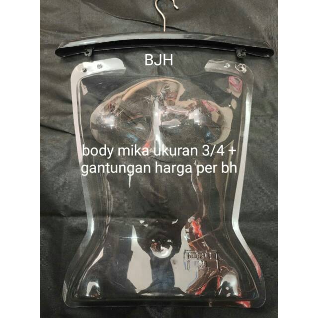 Body mika ukuran 3/4 + hanger  harga per bh