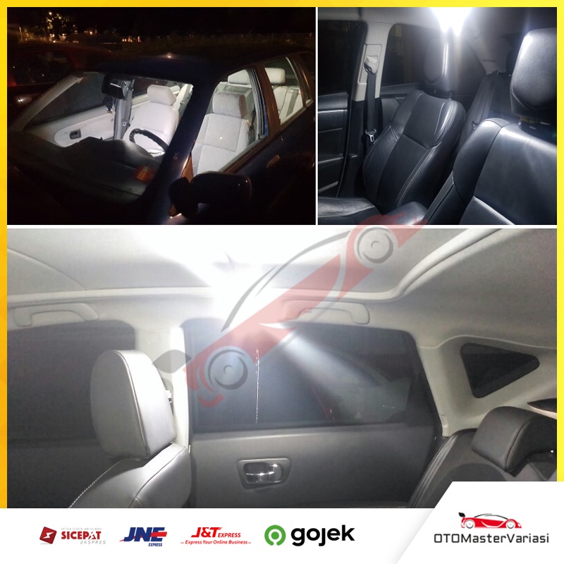 Lampu Kabin Cabin Mobil LED plafon Mobil Interior Festoon T10 24 Titik Super Terang Universal