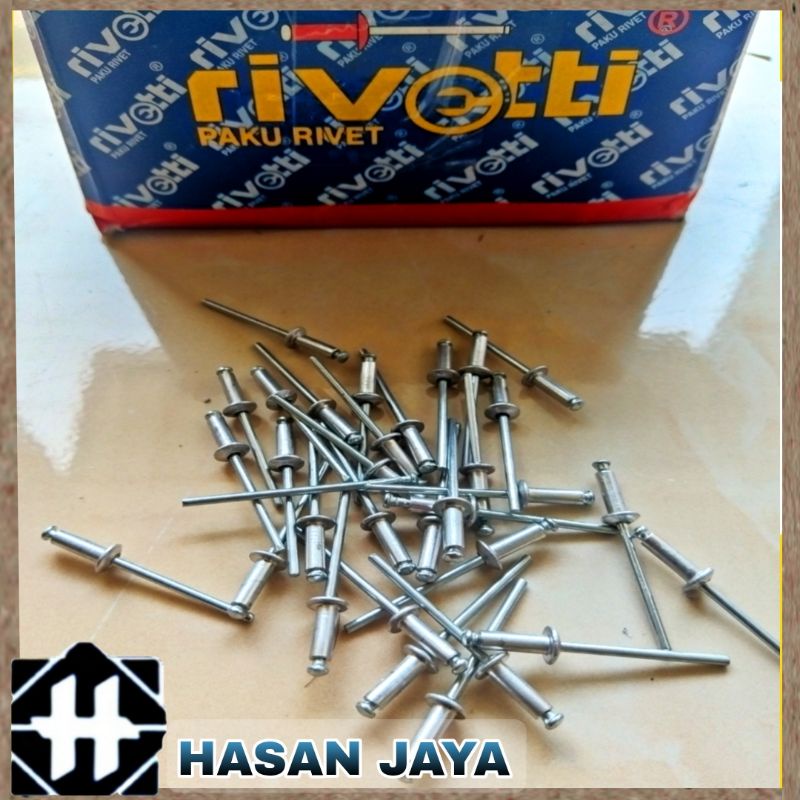 100 Pcs Paku Rivet RIVETTI 423 429 435 440 450 540 550 RIVET RIVETTI Eceran Per 100 Pcs