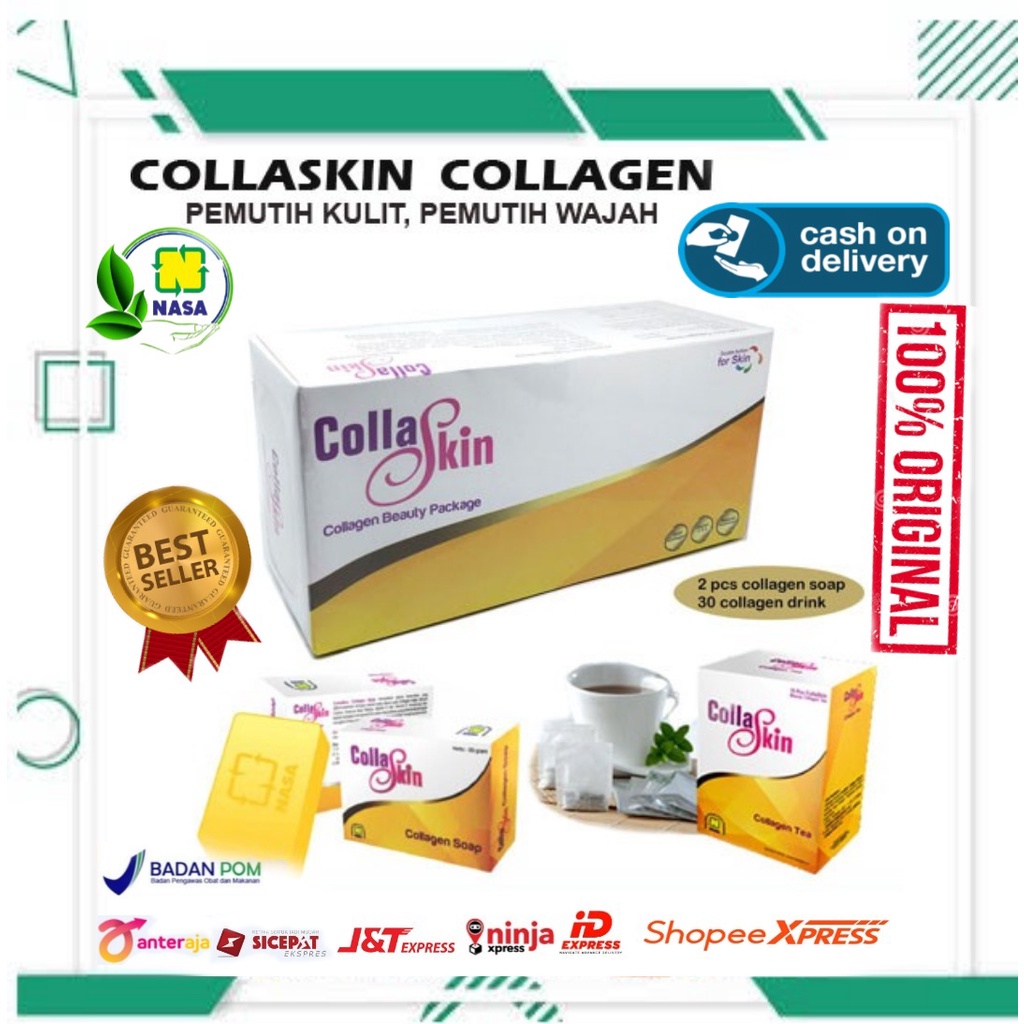 COD/PAKET PERAWATAN WAJAH/COLLASKIN COLLAGEN BEAUTY PACKAGE/PERAWATAN WAJAH & TUBUH/BPOM PRODUK NASA