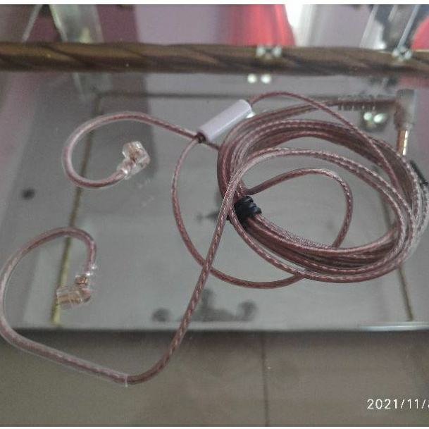 Kabel pengganti MIC KZ OFC bawaan iem earphones pin C kz edx pro kz zsn pro x cca ca4 kz dq6 trn mt1-5