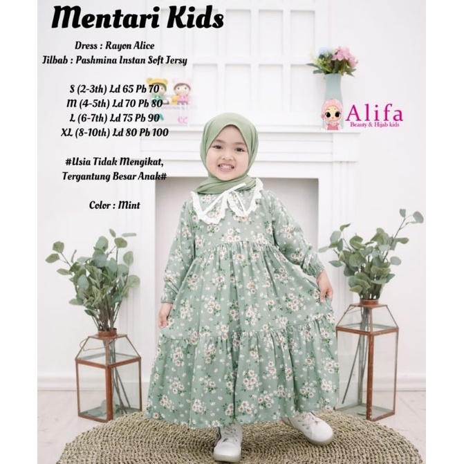 mentari kid by alifa dress anak