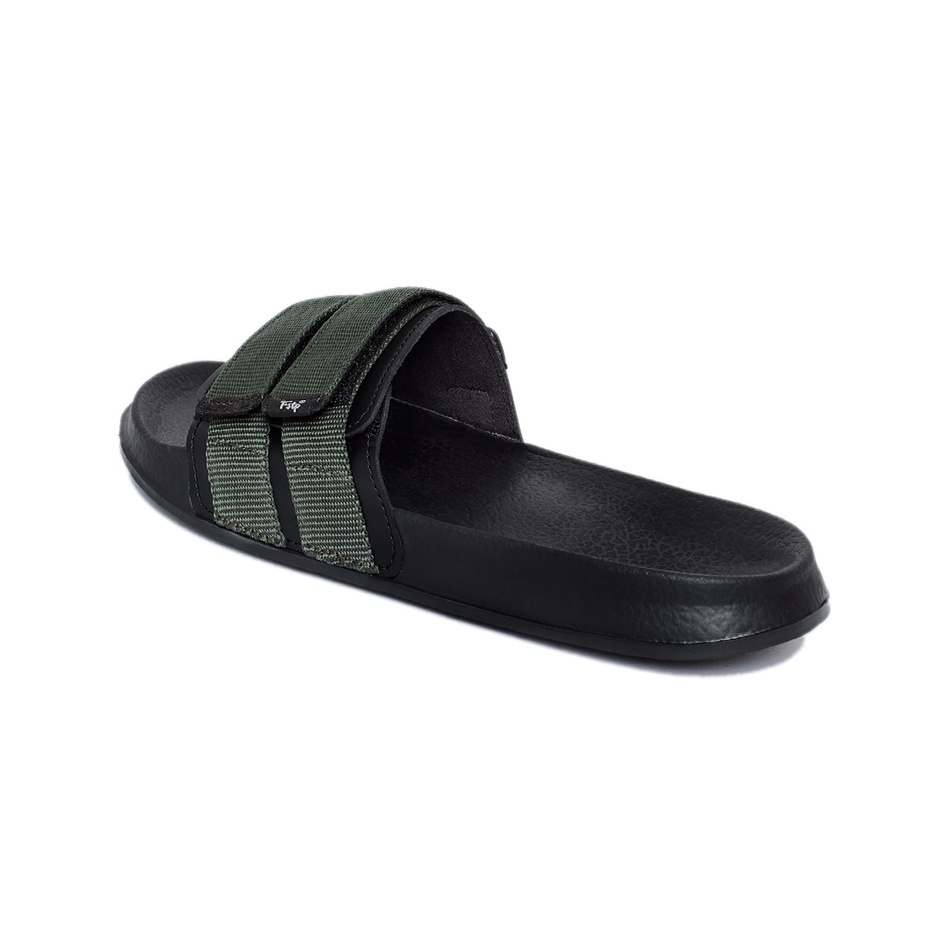 MONO ARMY ORIGINAL x FOOTSTEP Sandal Casual Hitam Pria Sendal Slide Jalan Santai Harian Slippers Hangout Main Kondangan Lebaran Slop Selop Karet Premium Slip On Remaja Dewasa Flip Flop Kerja Formal Sport Fashion Men Footwear Keren Terbaru Kekinian Branded