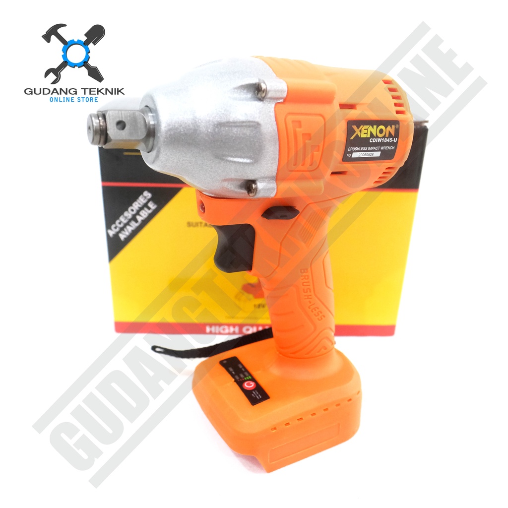 Impact Wrench Cordless XENON CDIW1845U 18V / Mesin Bor Pembuka Baut Baterai CDIW 1845 U - Impect Impek Wrench Batery XENON