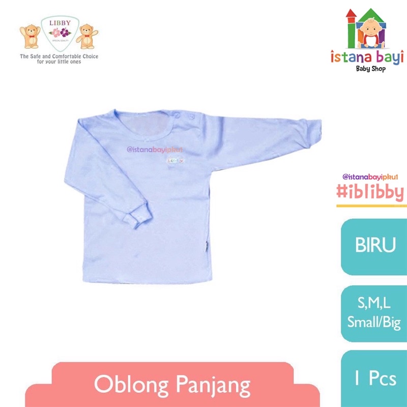 Libby Baju Oblong Panjang warna SML 1 pcs - Baju bayi