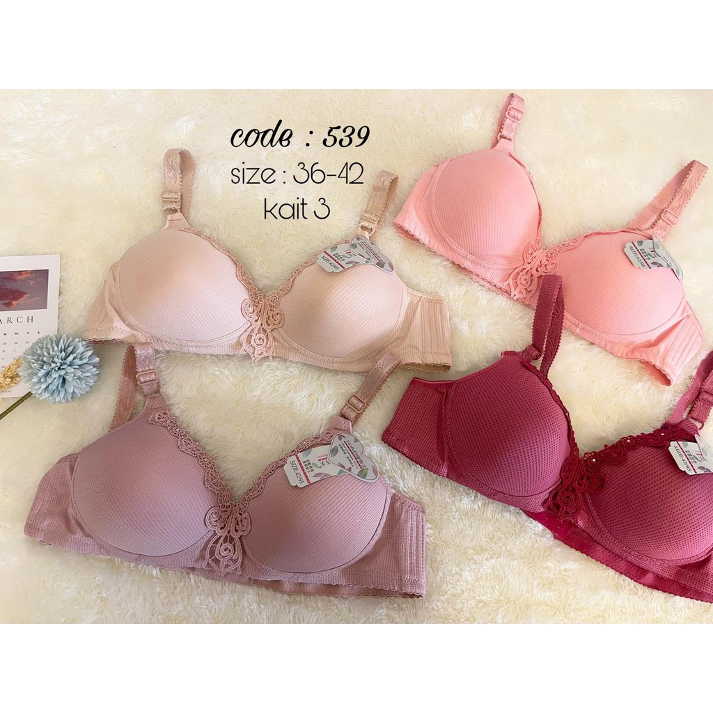 BH bra fashion busa tanpa kawat 36 38 40 42/ YASIMEI kode 539