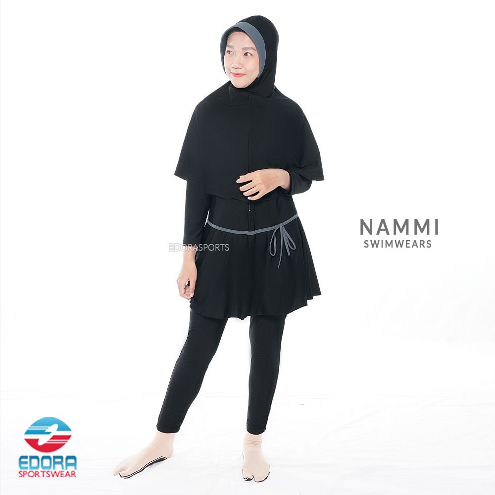 Baju Renang Muslimah Wanita Dewasa Hijab Slim Fit NAMMI EDORA