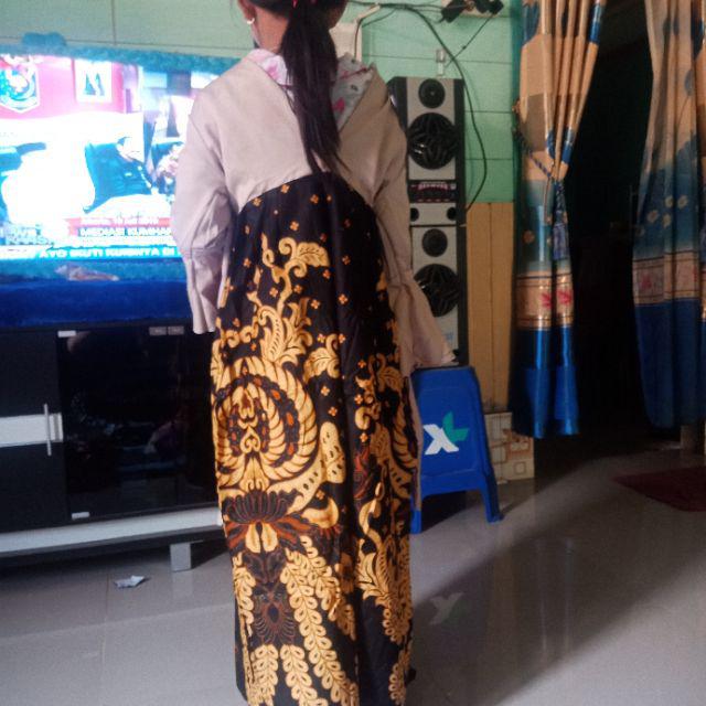 Gamis Anak Batik Buketan Couple Orang Tua