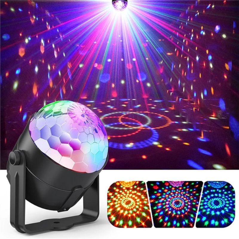 Lampu Disco Remote RGB MS-689 / Lampu Disko Magic Ball