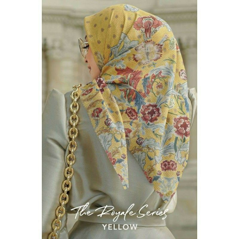 The Royale series Buttonscarves - YELLOW