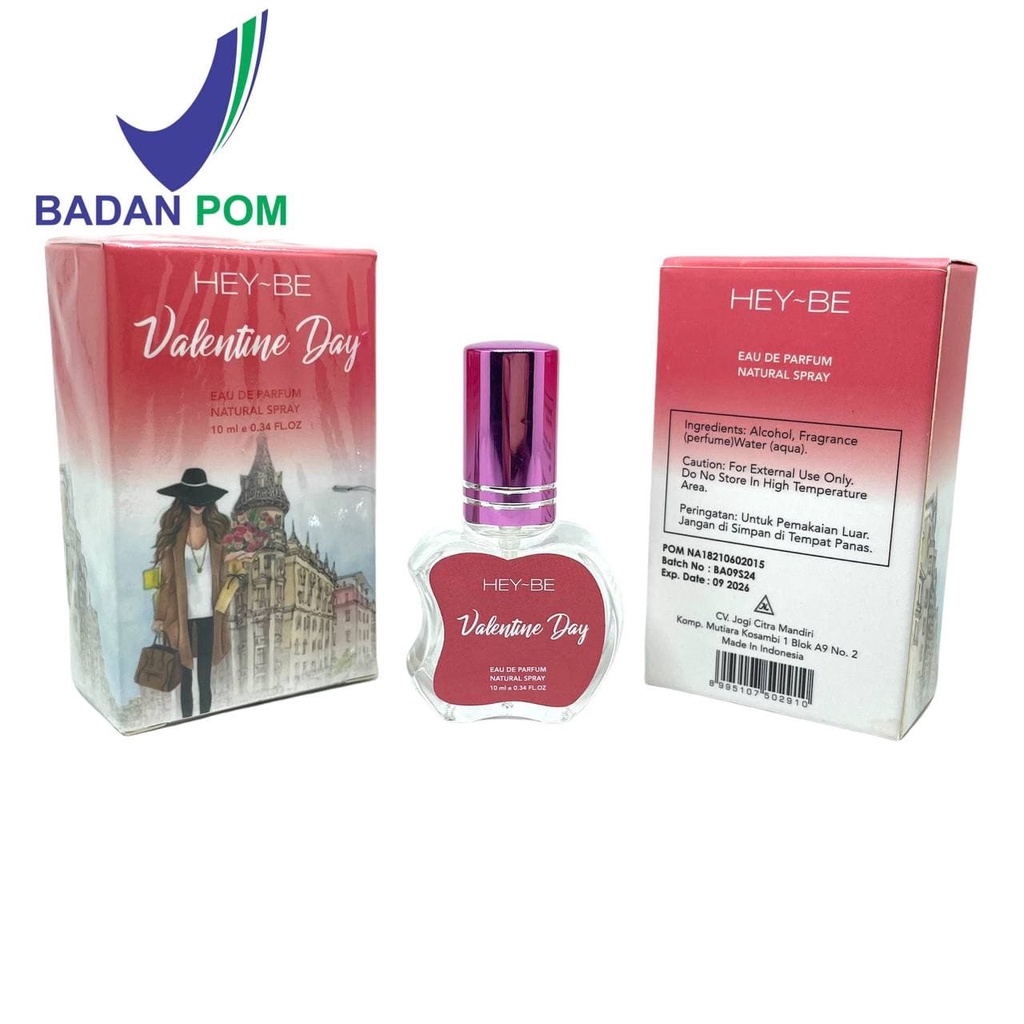 7 VARIAN HEY-BE [BPOM] PARFUM 10ML EDP PARFUME WANITA TAHAN LAMA 24 JAM