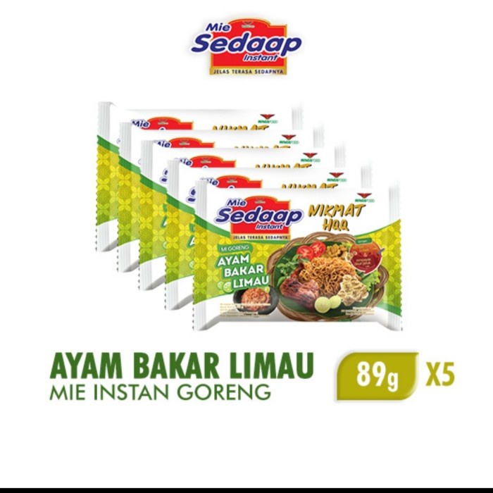 

Sedaap Mie Instan Ayam Bakar Limau 5x89Gr