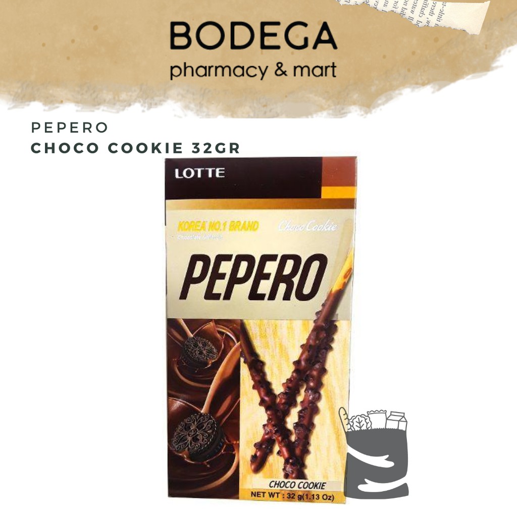 

Lotte Peppero Choco Cookie / Pepero Coklat biskuit | 32gr (BODEGA MART)