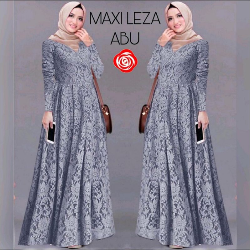 GAMIS BRUKAT MAXI LEZA/Brukat Tulang Premium.  M L XL XXL