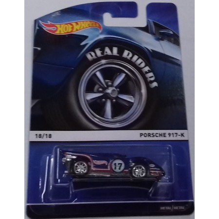 Diecast Mobil Hotwheels 1/64 Real Rider - Porsche 917-K