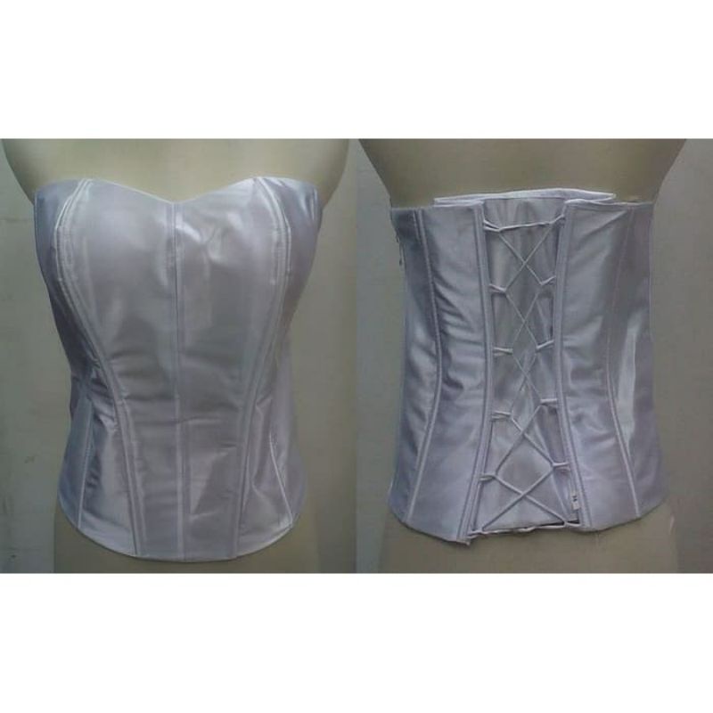 Bustier satin pengantin//daleman pengantin//kamisol satin jumbo