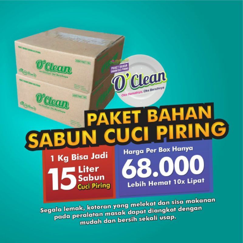 Paket Bahan Sabun Cuci Piring O'Clean