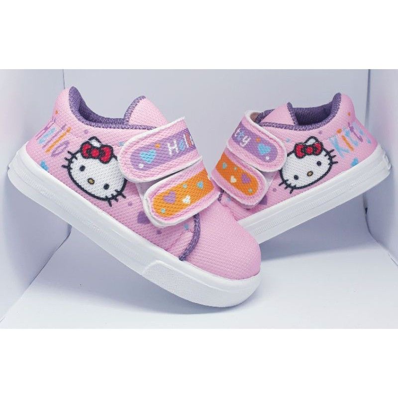 Sepatu Sneakers Anak Perempuan Gambar Hello Kitty Usia 1 2 3 4 5 Tahun