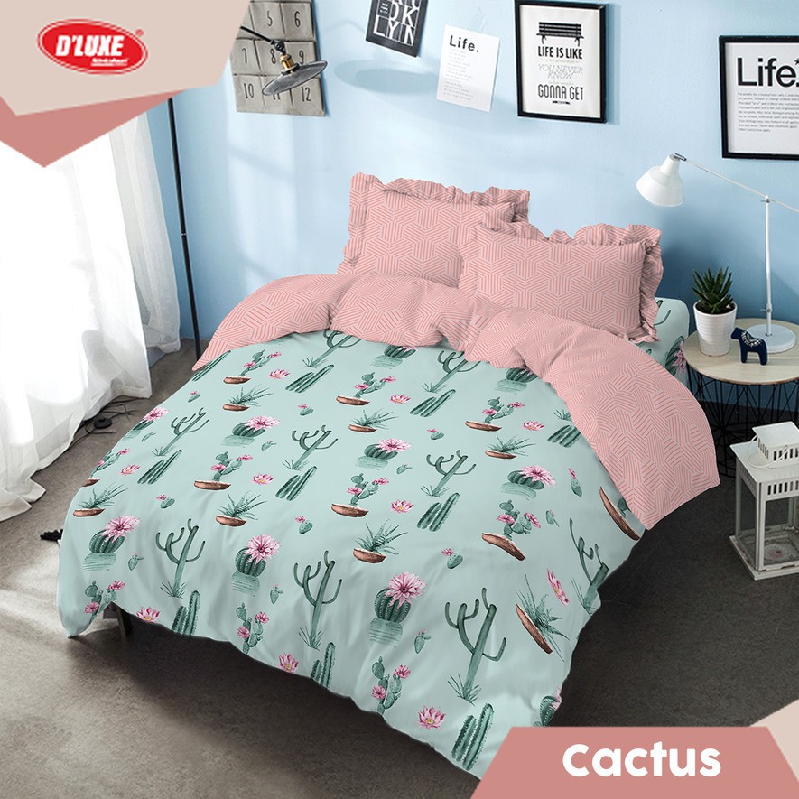 Sprei Kintakun Queen 160x200 - CACTUS, CATLINE, CELESTIA, BUNNY, CAROLINE, HANNAH, SPONGEBOB, BONNIE