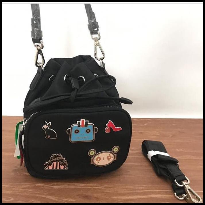 prada robot bucket bag