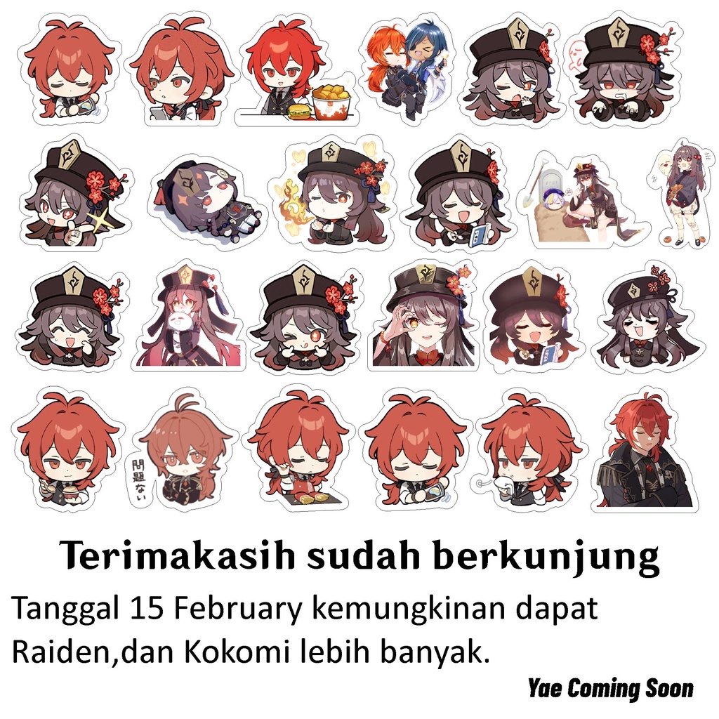 

STICKER GENSHIN IMPACT PREMIUM VYNIL GLOSY {Baka Shounen}