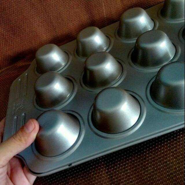 (Silver) Loyang Mini Muffin CupTeflon / Loyang Mini Cupcake Teflon