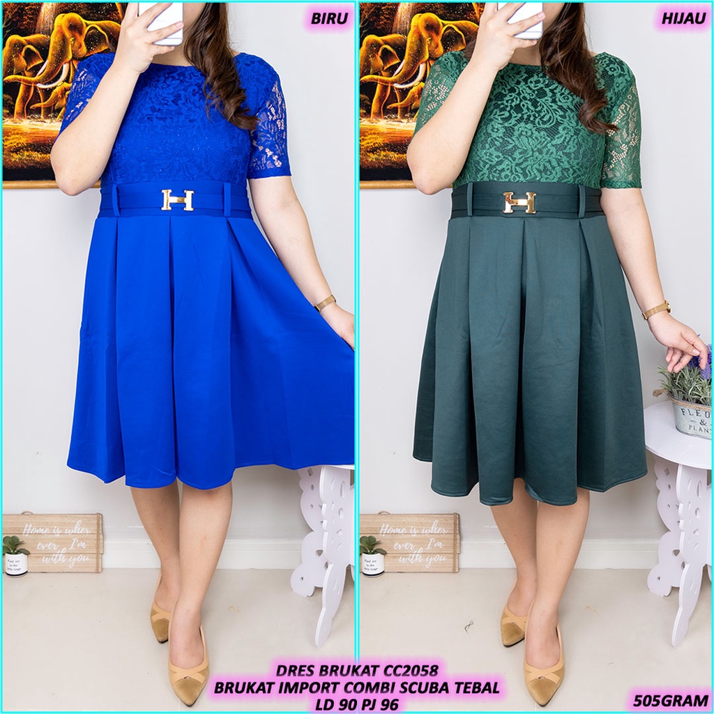 Dres Brukat CC2058 brt 505gram #LangsungDariAgen
