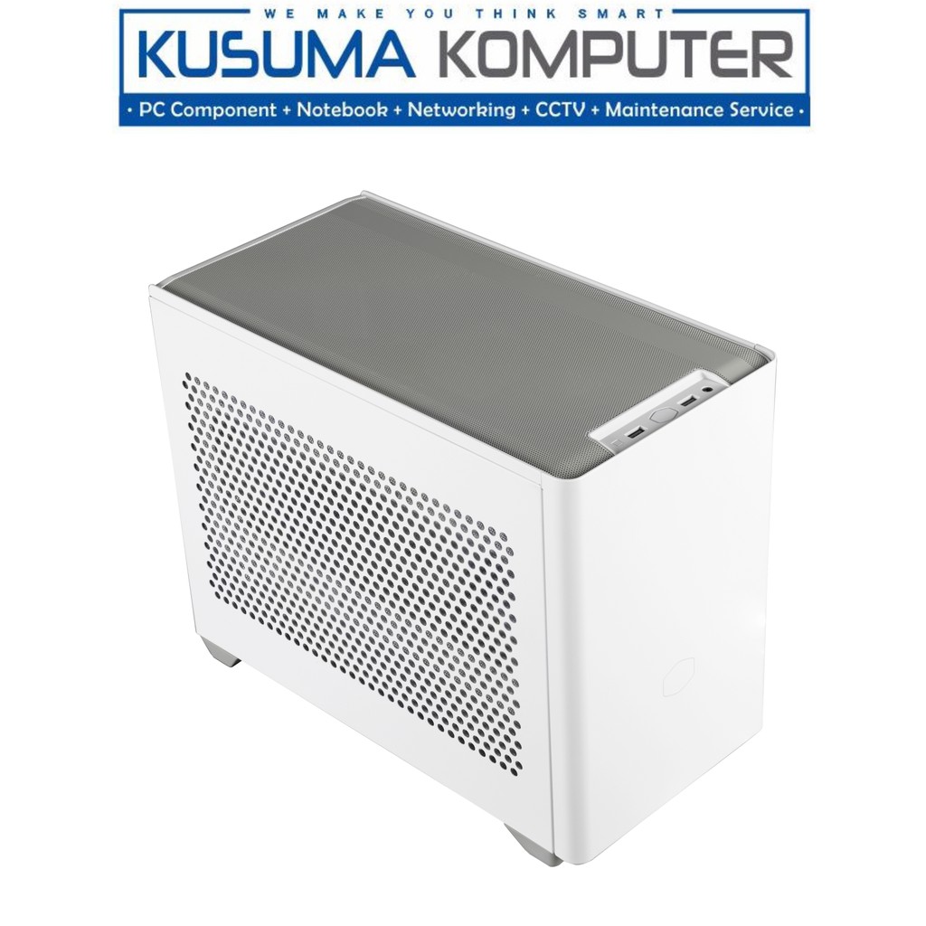 Cooler Master MasterBox NR200 White + 2 Fan Mini ITX Casing PC