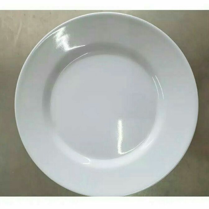 Piring Makan Melamin Melamine Dalam Bulat Putih 9&quot; P-509 P509  Singa Singi