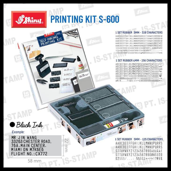

Buruan Serbu S-600 Shiny Printing Kit Stempel Kantor