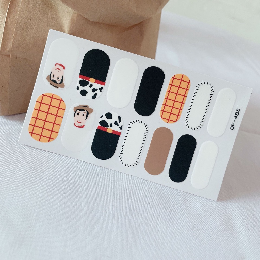 Stiker Kuku / Nail Art Sticker / Stiker kuku motif / 14Pcs / Set Stiker Kuku / Stiker Kuku Murah / Nail Art Sticker / Nail Art &amp; Sticker QF Series