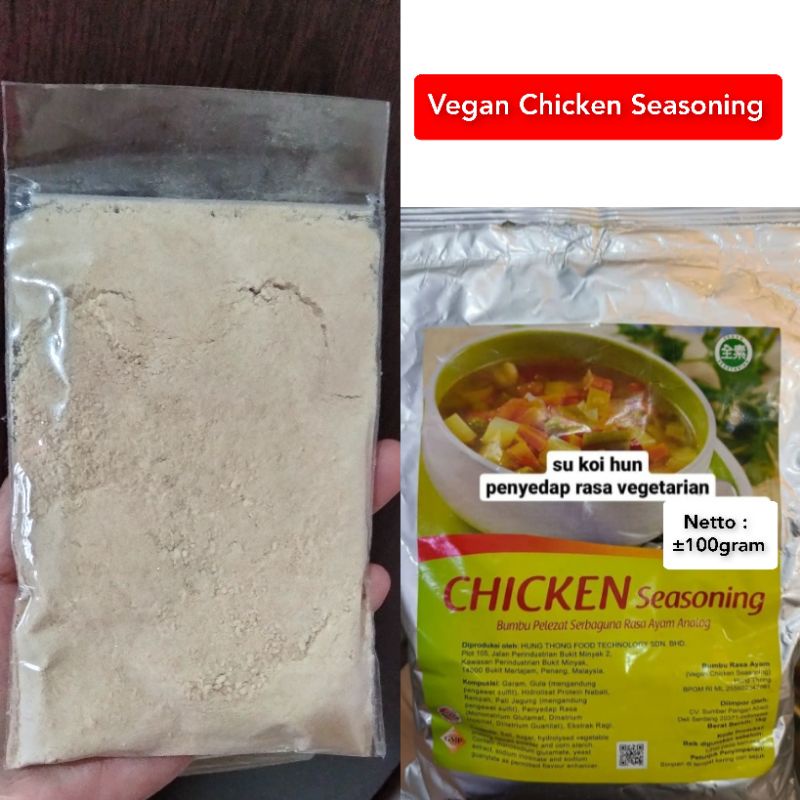 

Free Ongkir COD Sucifen Vegan Chicken Seasoning / Rempah Vege / Bumbu Masak Vegetarian