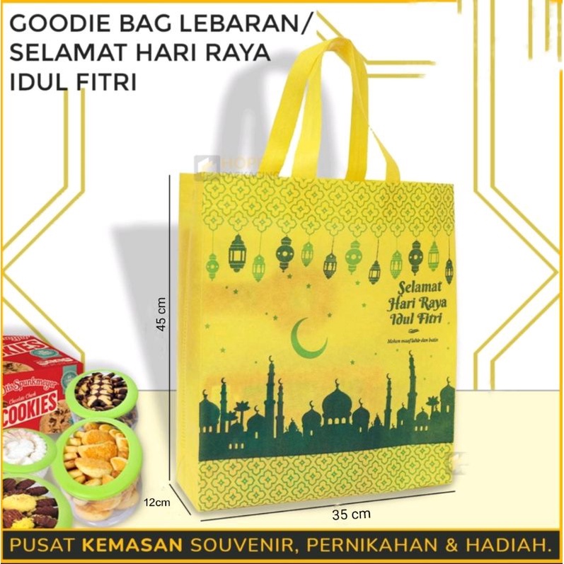 

Tas Goddie Bag Spunbond IdulFitri Box uk 35x45x12cm isi 12pc