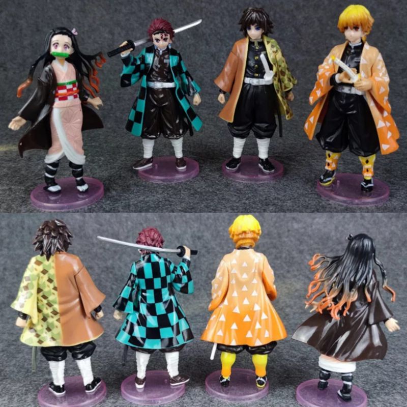 figure demon slayer set action figur topper import anime jepang