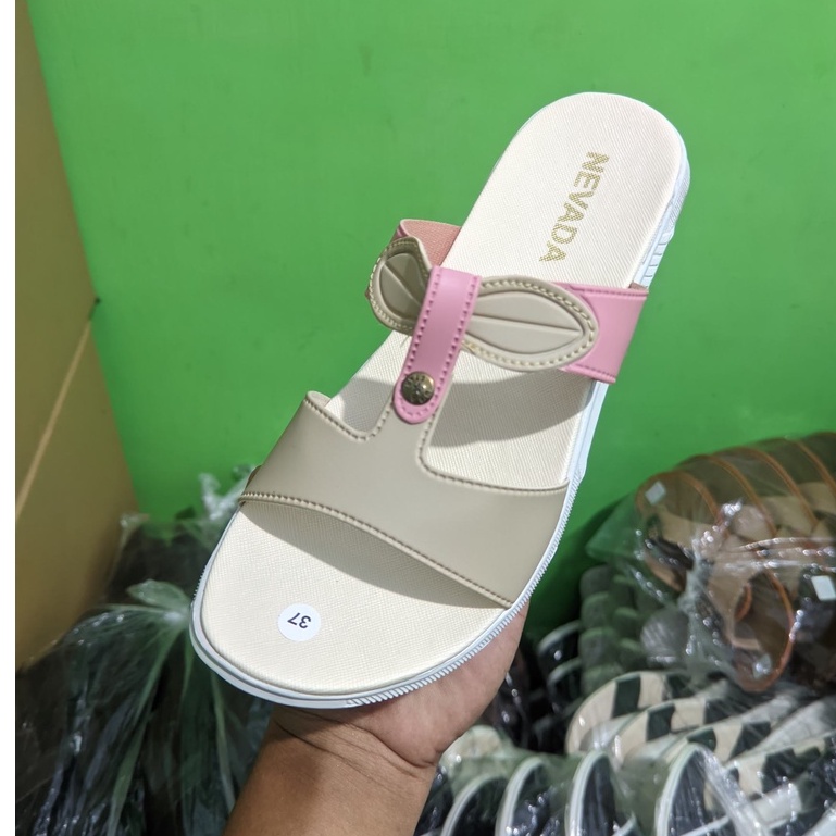 sandal flat wanita sendal wanita slop ringan sandal cewek NV SL1