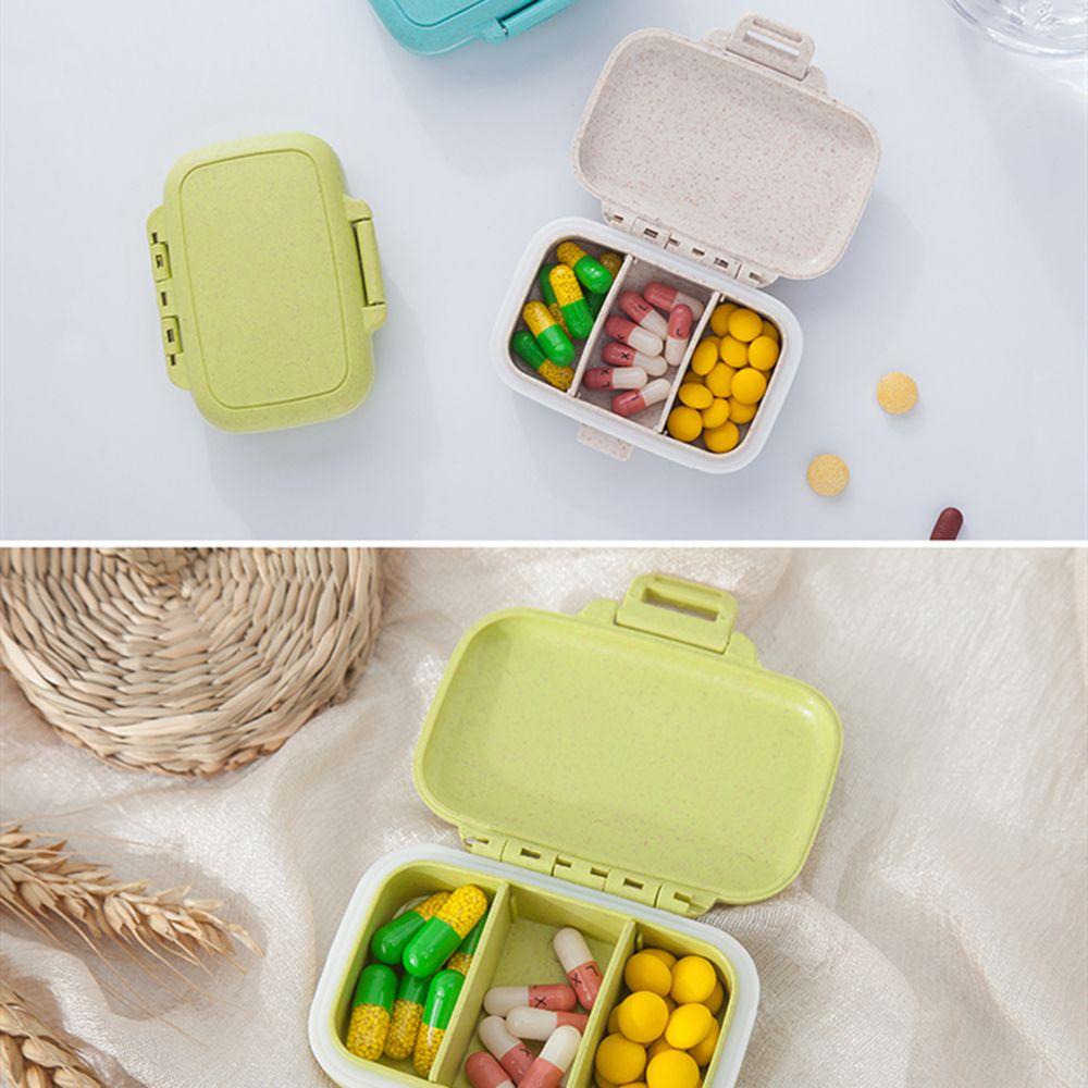 Preva Obat Pembatas Travel Divider Portable Perawatan Kesehatan Removable Organizer Three grid