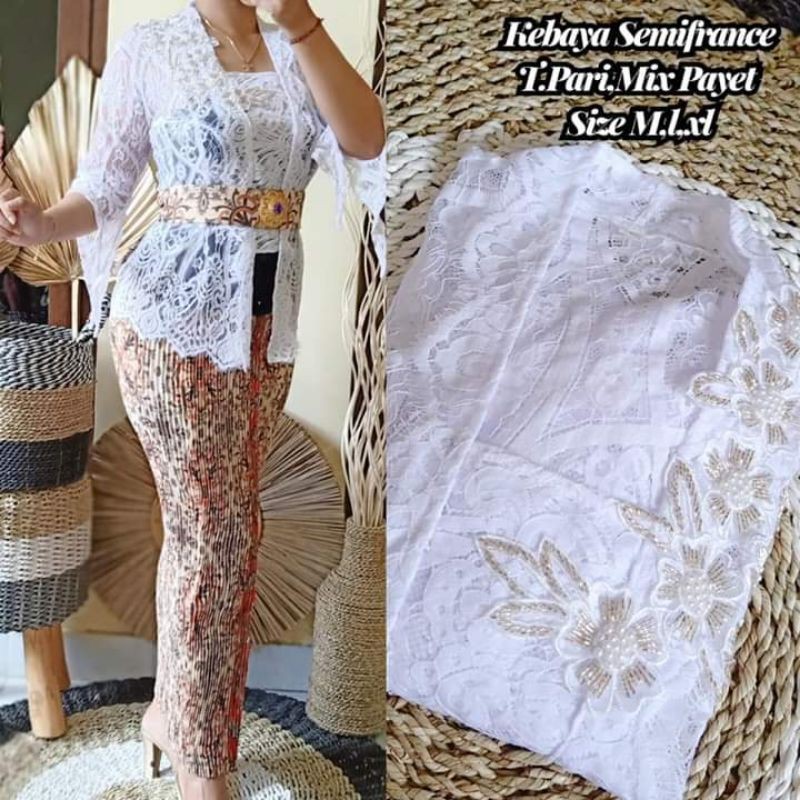 Kebaya Bali (Semifrance Pari mix payet)