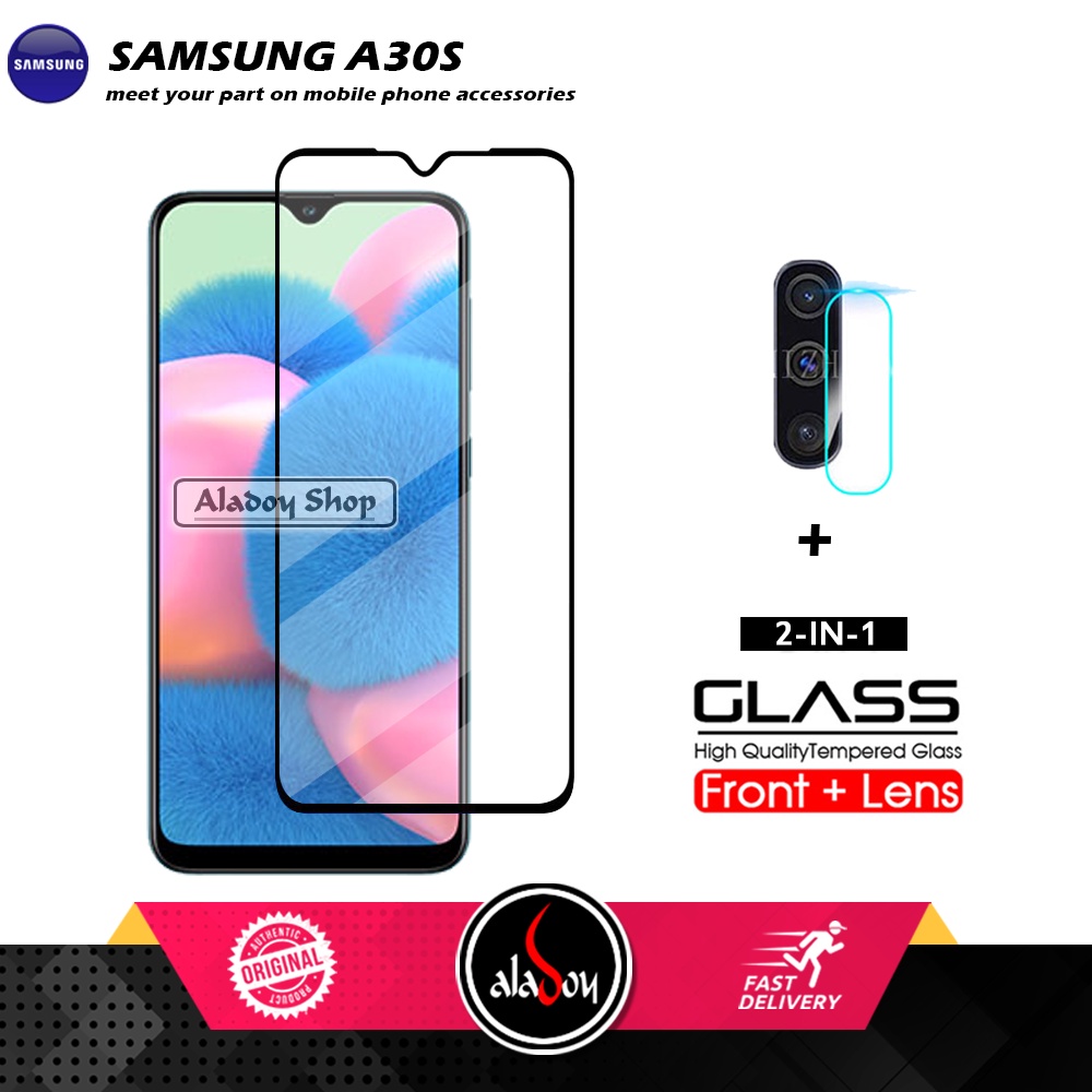 PAKET 2 IN 1 Tempered Glass Layar Samsung A30S Free Tempered Glass Camera