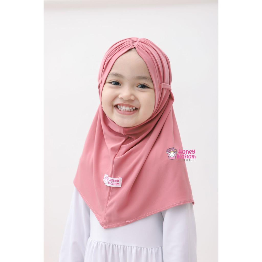 Hijab Bayi Perempuan / Bergo Zahra / Jilbab Anak Cantik / Kerudung Anak Lucu Kekinian 1-5 Tahun